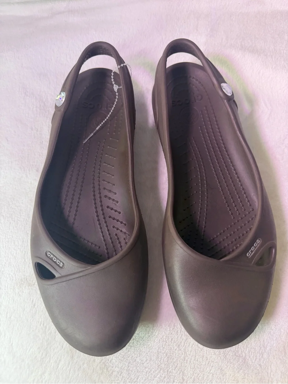 CROCS Women’s Dark Brown Slingback Ballet Flats